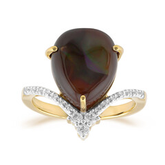 Bague en or et Agate de Feu