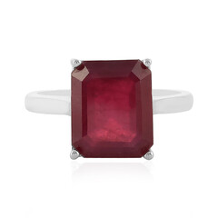 Bague en argent et Rubis de Madagascar