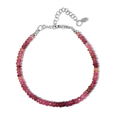 Bracelet en argent et Tourmaline rose