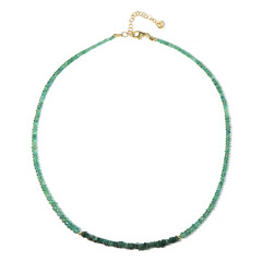 Collier en argent et Emeraude de Zambie