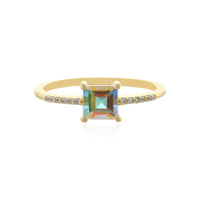 Bague en argent et Topaze Rayon de Lune