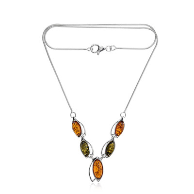 Collier en argent et Ambre baltique (dagen)
