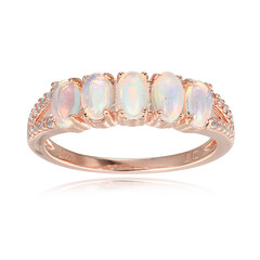 Bague en argent et Opale Welo