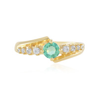 Bague en argent et Emeraude de Russie (Adela Silber)