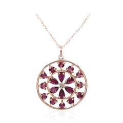 Collier en argent et Grenat Rhodolite