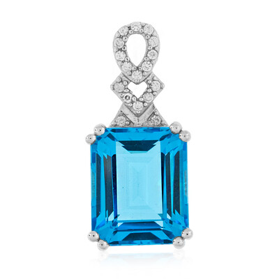 Pendentif en argent et Topaze de Marambaia