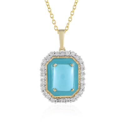 Pendentif en argent et Turquoise Sleeping Beauty