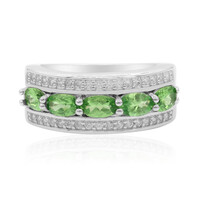 Bague en argent et Grenat Tsavorite