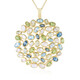 Collier en argent et Pierre de lune bleue (KM by Juwelo)