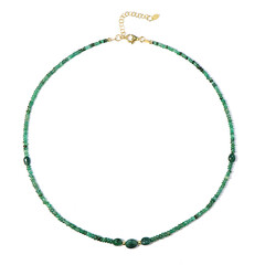 Collier en argent et Emeraude de Zambie