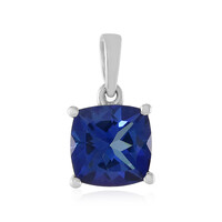 Pendentif en argent et Topaze bleu roi
