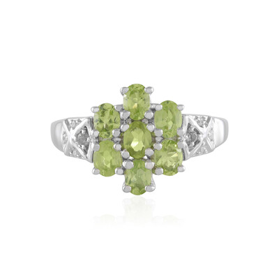 Bague en argent et Péridot