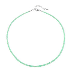 Collier en argent et Emeraude de Colombie