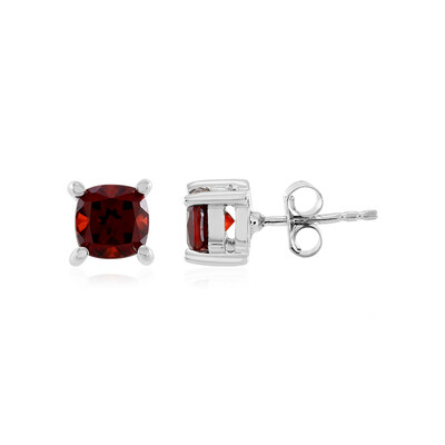 Boucles d'oreilles en argent et Grenat du Mozambique