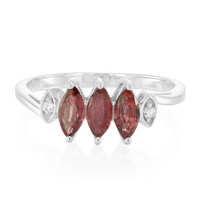 Bague en argent et Rubis du Malawi