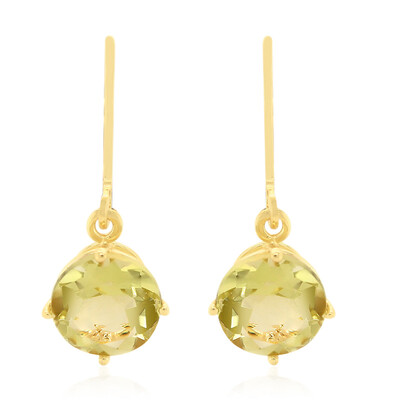 Boucles d'oreilles en argent et Quartz de l'Ouro Verde