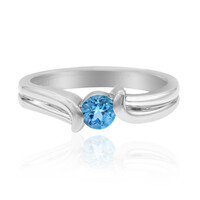 Bague en argent et Aigue-Marine Santa Maria