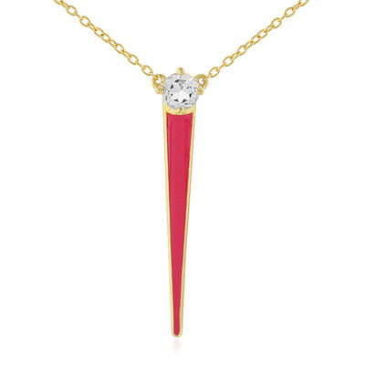 Collier en argent et Topaze blanche