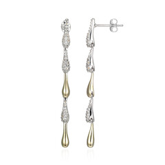 Boucles d'oreilles en argent et Topaze blanche (Adela Silber)