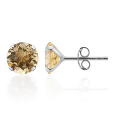 Boucles d'oreilles en argent et Citrine