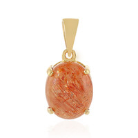 Pendentif en argent et Pierre du Soleil