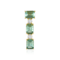 Pendentif en argent et Fluorite verte