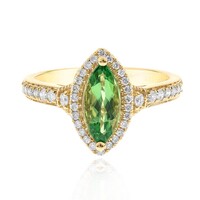 Bague en or et Grenat Tsavorite AAA (CIRARI)