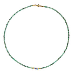 Collier en argent et Emeraude de Socoto