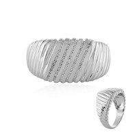 Bague pour homme en argent et Zircon