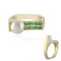 Bague en or et Perle blanche de culture d'eau douce (de Melo)