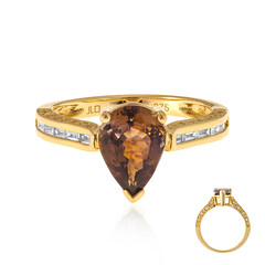 Bague en or et Tanzanite non chauffée