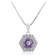Collier en argent et Améthyste