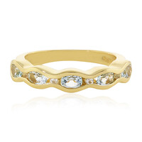 Bague en argent et Topaze bleu ciel