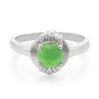 Bague pour homme en argent et Chrysoprase impériale