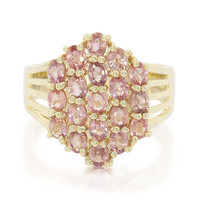 Bague en or et Saphir Padparadscha non chauffé