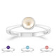 Bague en argent et Quartz rose pastel