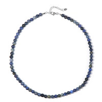 Collier en argent et Dumortiérite