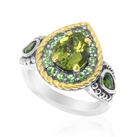 Bague en argent et Péridot