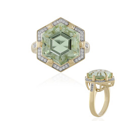 Bague en or et Améthyste verte (SUHANA)
