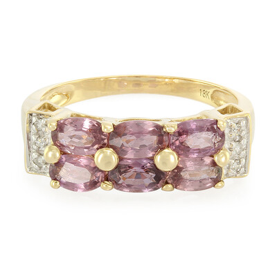 Bague en or et Saphir Padparadscha non chauffé (AMAYANI)