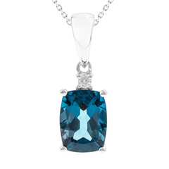 Collier en or et Topaze bleu de Londres
