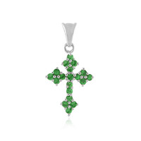 Pendentif en argent et Grenat Tsavorite
