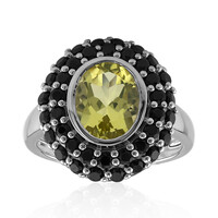 Bague en argent et Quartz de l'Ouro Verde