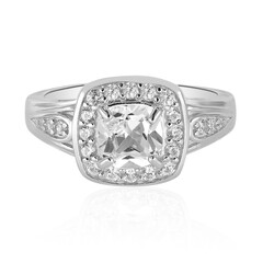 Bague en argent et Topaze blanche