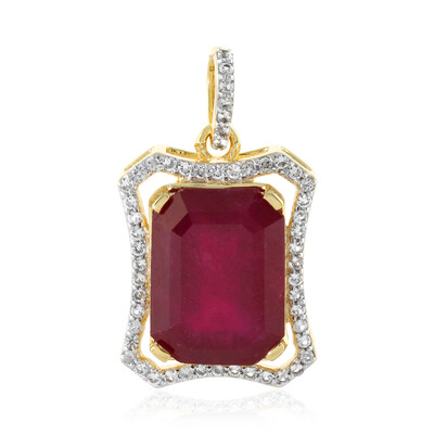Pendentif en argent et Rubis de Madagascar
