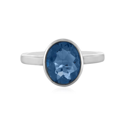 Bague en argent et Fluorite à couleur changeante