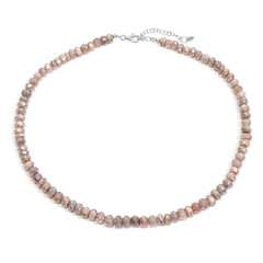 Collier en argent et Pierre de lune mystique