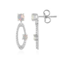 Boucles d'oreilles en argent et Opale Welo