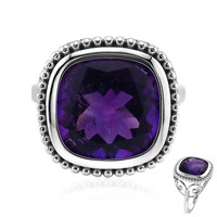 Bague en argent et Améthyste du Maroc