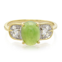 Bague en argent et Chrysoprase impériale